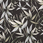 Tela Loneta Estampada Tropic Negro - Ribes y Casals