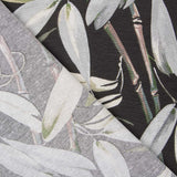 Tela Loneta Estampada Tropic Negro - Ribes y Casals