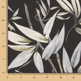 Tela Loneta Estampada Tropic Negro - Ribes y Casals