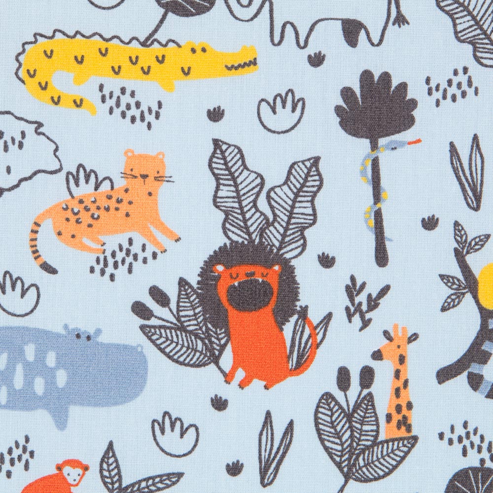 Algodón Zoo Celeste - Ribes y Casals