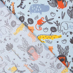 Algodón Zoo Celeste - Ribes y Casals