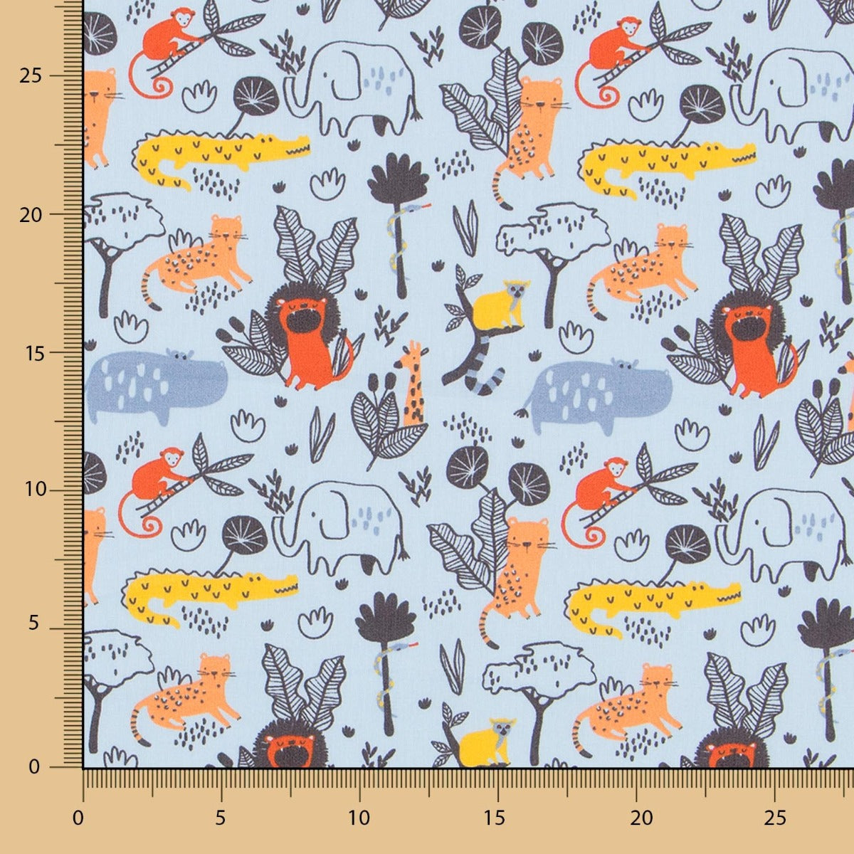 Algodón Zoo Celeste - Ribes y Casals