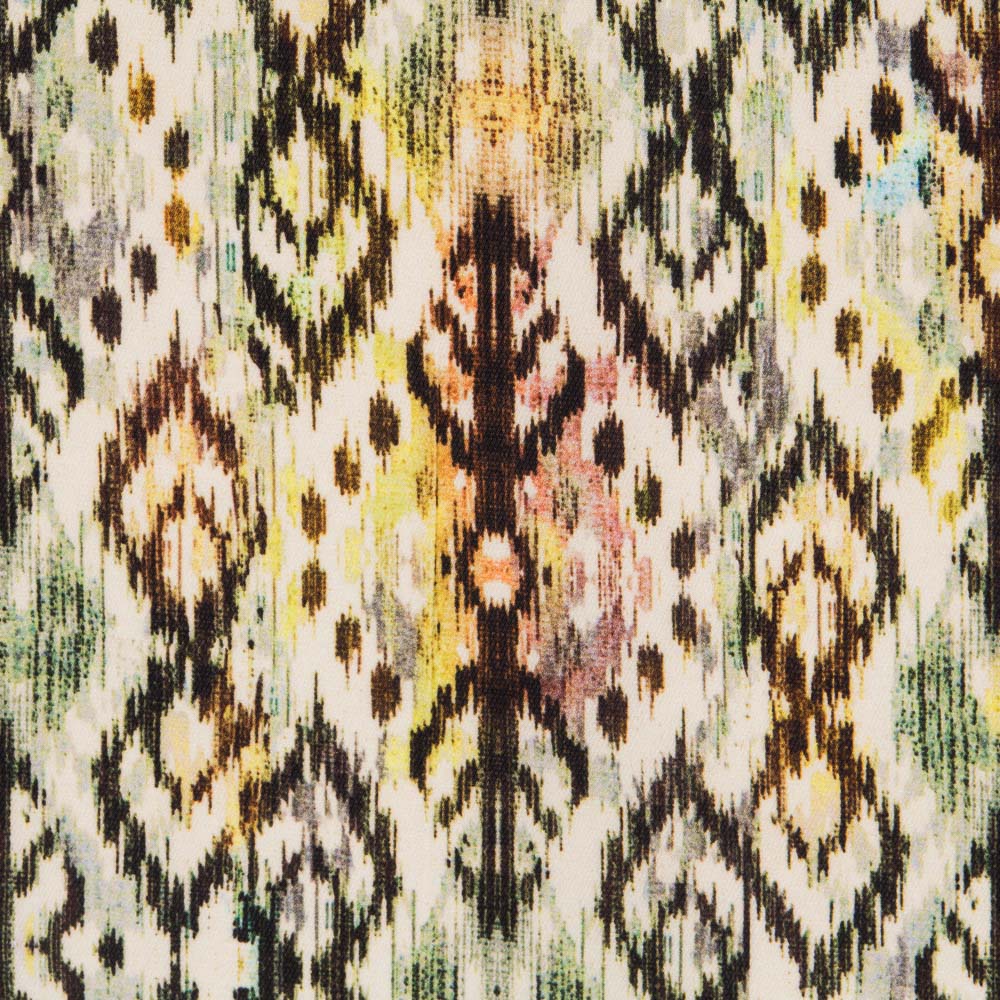 Retal Satén Mate Étnico Verde 40x140 cm - Ribes y Casals