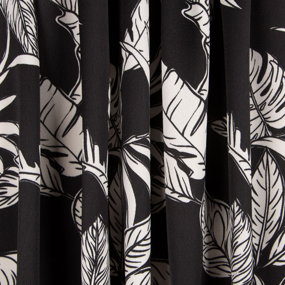 Crep Satén Tropic Negro - Ribes y Casals