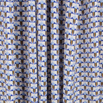 Satén Mate Geométrico Azul - Ribes y Casals