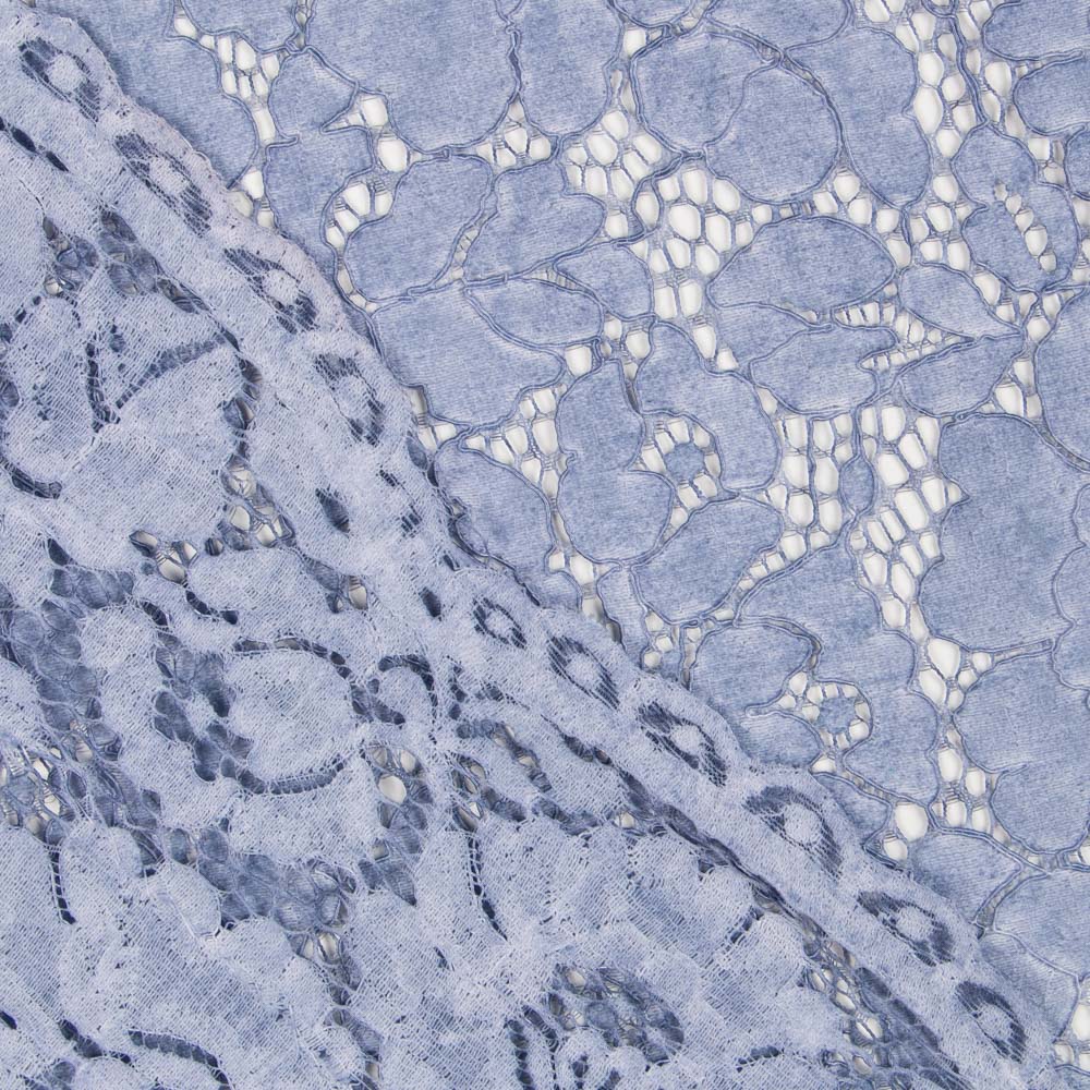 Blonda Tie-dye Rebrodé Azul - Ribes y Casals