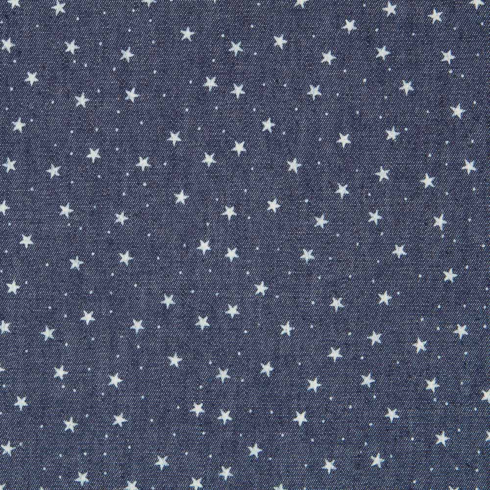 Denim Algodón Oscuro Estrellitas - Ribes y Casals