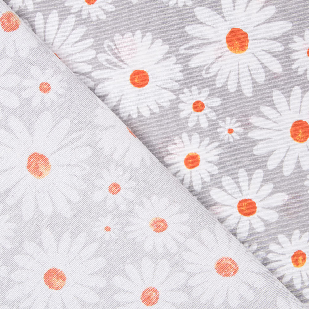 Retal Loneta Margaritas Gris 70x280 cm - Ribes y Casals