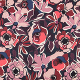 Crepe Fina Botánica Granate - Ribes y Casals