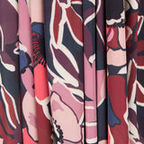 Crepe Fina Botánica Granate - Ribes y Casals