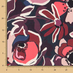 Crepe Fina Botánica Granate - Ribes y Casals