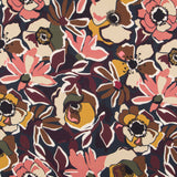 Crepe Fina Botánica Marrón - Ribes y Casals