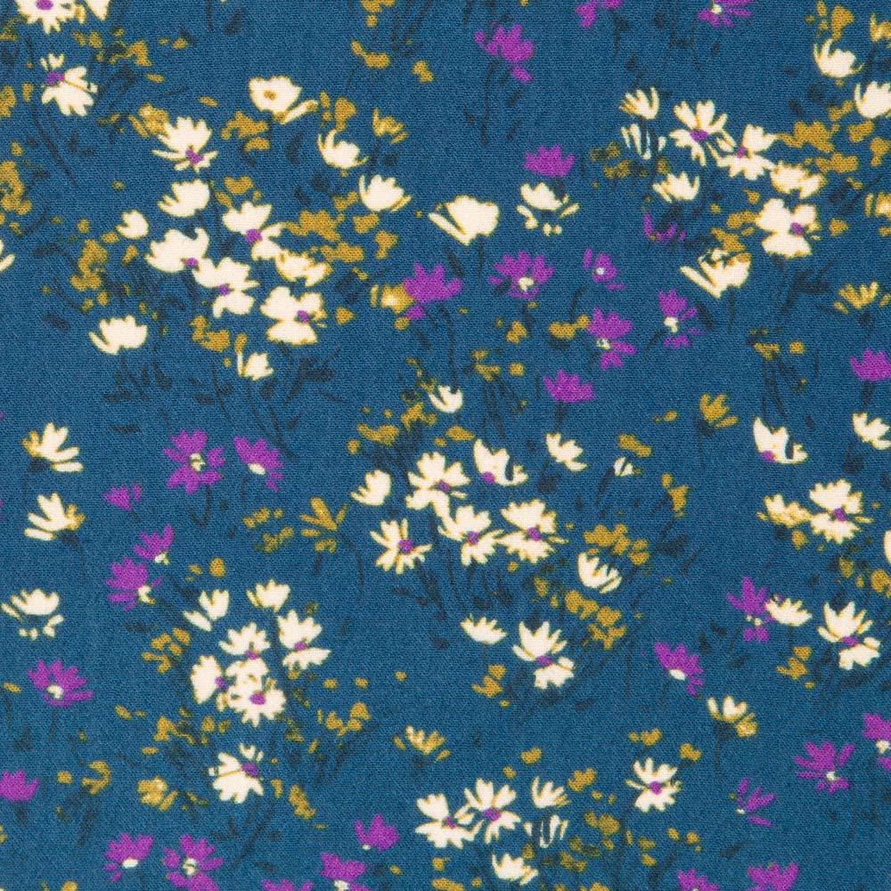 Crepe Viscosa Winter Azul - Ribes y Casals