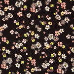 Plana Spandex Flores Negra - Ribes y Casals