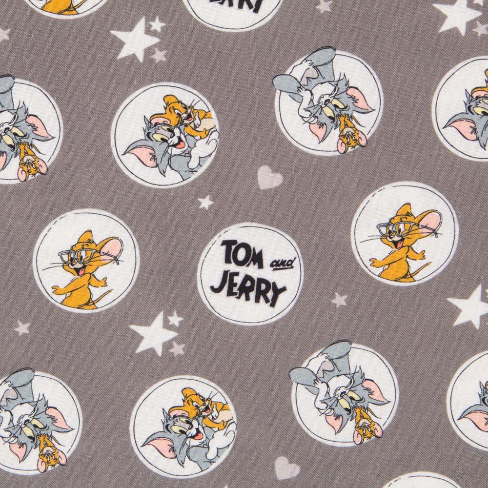 Algodón Tom Jerry Gris - Ribes y Casals