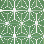 Loneta Trazos Geométricos Verde - Ribes y Casals