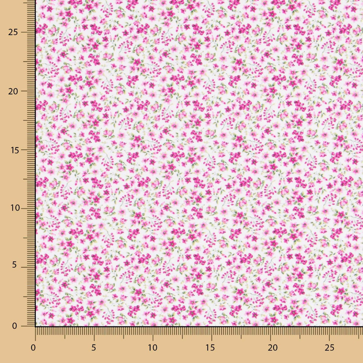 Algodón Florecitas Liberty Rosa - Ribes y Casals