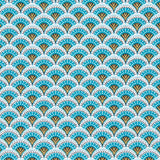 Popelín Algodón Abanico Azules - Ribes y Casals