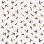 Popelín Algodón Pájaros Crudo - Ribes y Casals