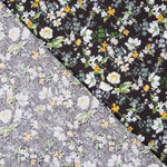 Popelín Algodón Floral Negro - Ribes y Casals