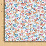 Popelín Algodón Corales Azul - Ribes y Casals