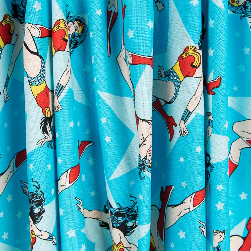 Algodón Wonder Woman Stars - Ribes y Casals