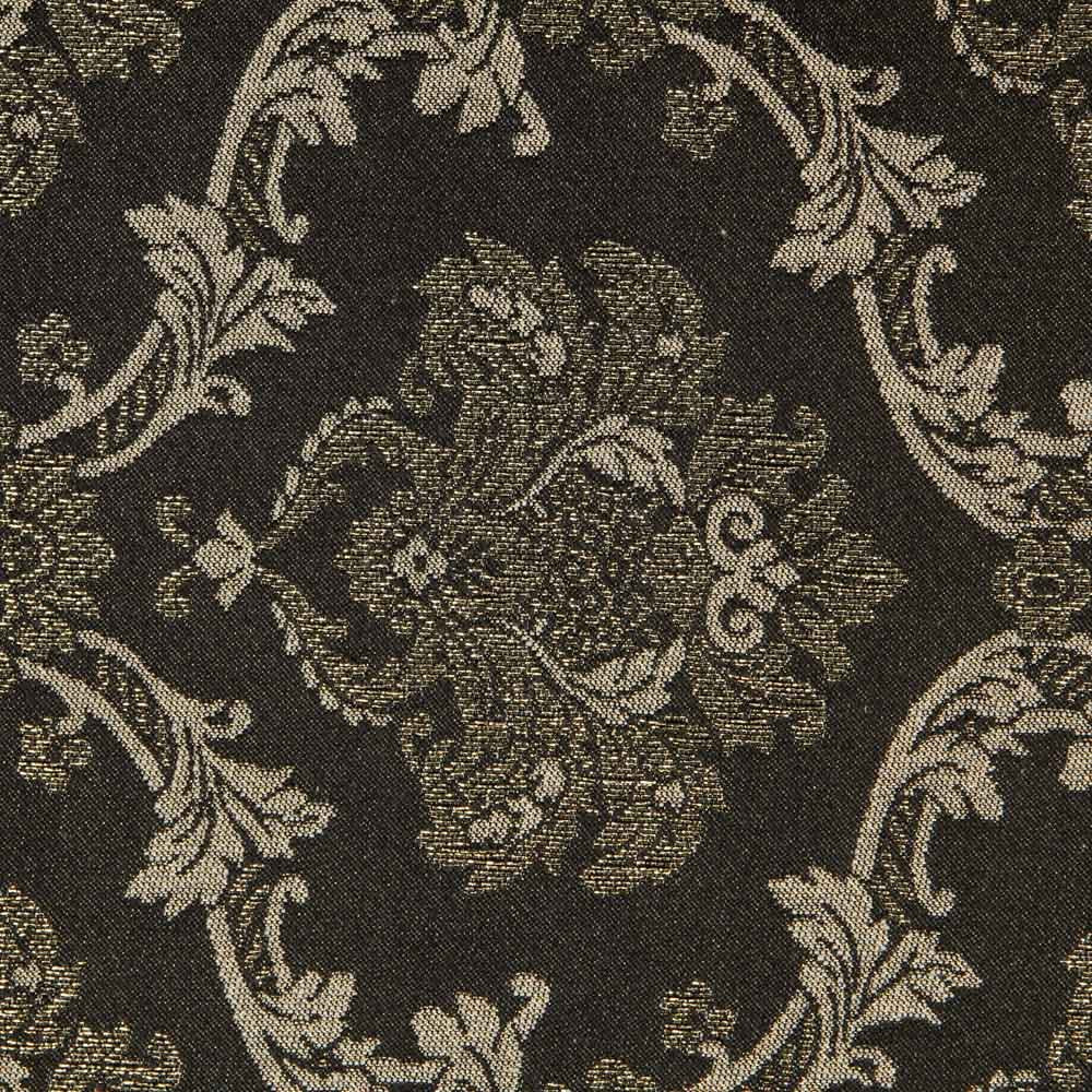 Jacquard Damasco Lúrex Negro Oro - Ribes y Casals