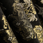 Jacquard Damasco Lúrex Negro Oro - Ribes y Casals