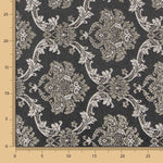 Jacquard Damasco Lúrex Negro Oro - Ribes y Casals