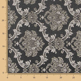 Jacquard Damasco Lúrex Negro Oro - Ribes y Casals