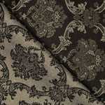 Jacquard Damasco Lúrex Negro Oro - Ribes y Casals