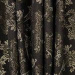 Jacquard Damasco Lúrex Negro Oro - Ribes y Casals