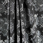 Jacquard Damasco Lúrex Negro Plata - Ribes y Casals