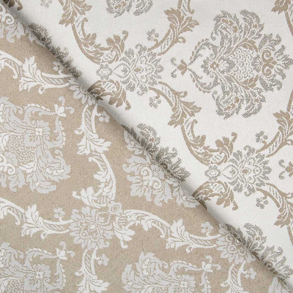 Jacquard Damasco Lúrex Visón - Ribes y Casals