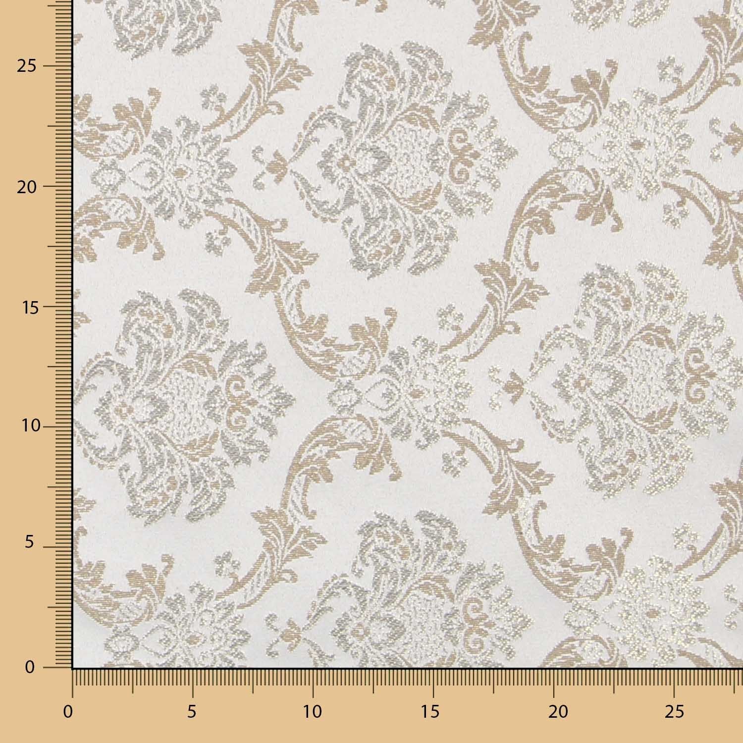 Jacquard Damasco Lúrex Visón - Ribes y Casals