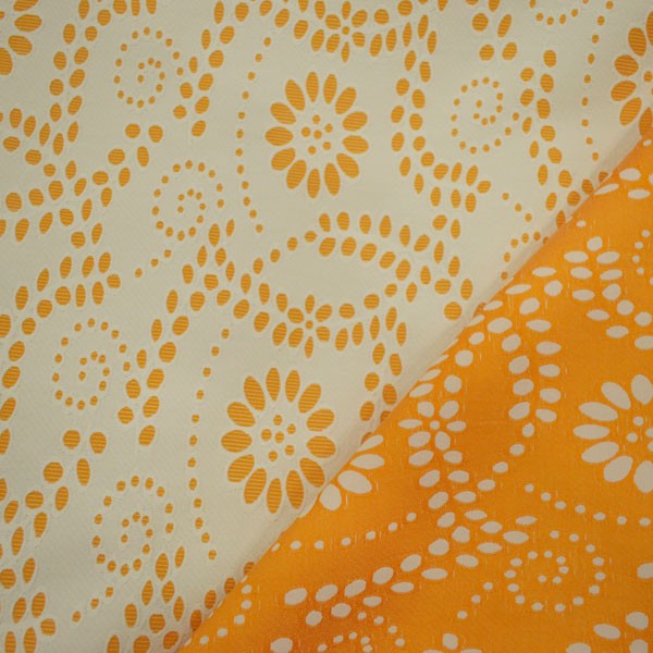 Jacquard flor naranja - Ribes y Casals