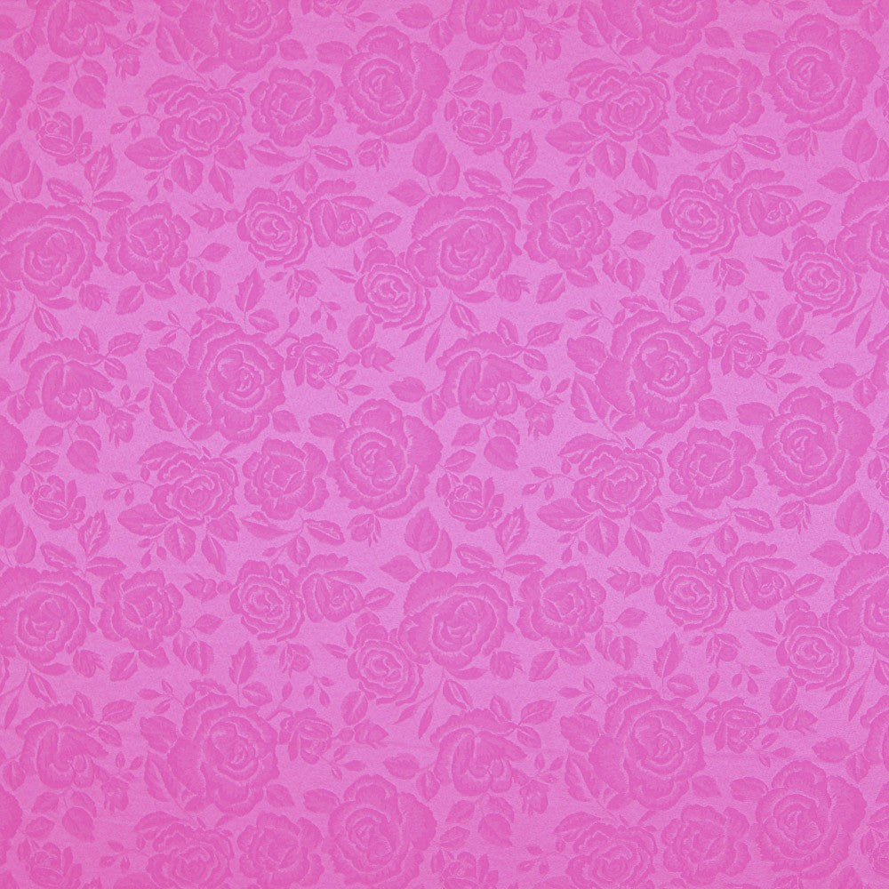 Jacquard Floral Fucsia - Ribes y Casals