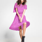 Jacquard Floral Fucsia - Ribes y Casals