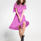 Jacquard Floral Fucsia - Ribes y Casals