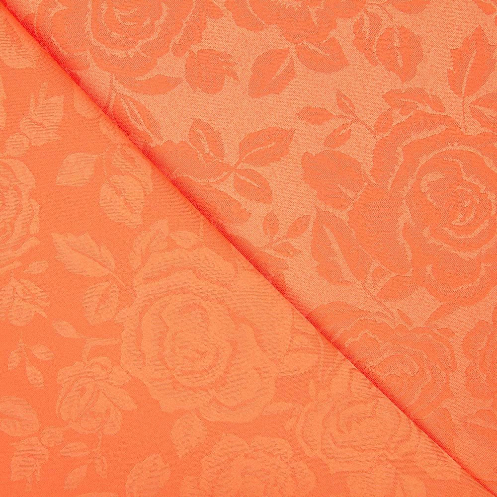 Jacquard Floral Mandarina - Ribes y Casals