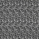 Jacquard Floral Negro Gris - Ribes y Casals