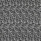 Jacquard Floral Negro Gris - Ribes y Casals