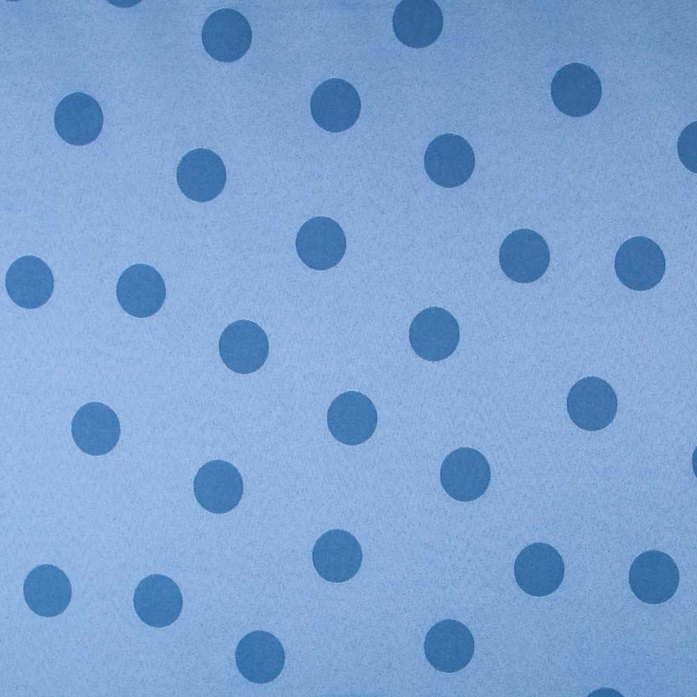 Jacquard Lunares Azul 3cm - Ribes y Casals