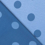 Jacquard Lunares Azul 3cm - Ribes y Casals