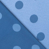 Jacquard Lunares Azul 3cm - Ribes y Casals