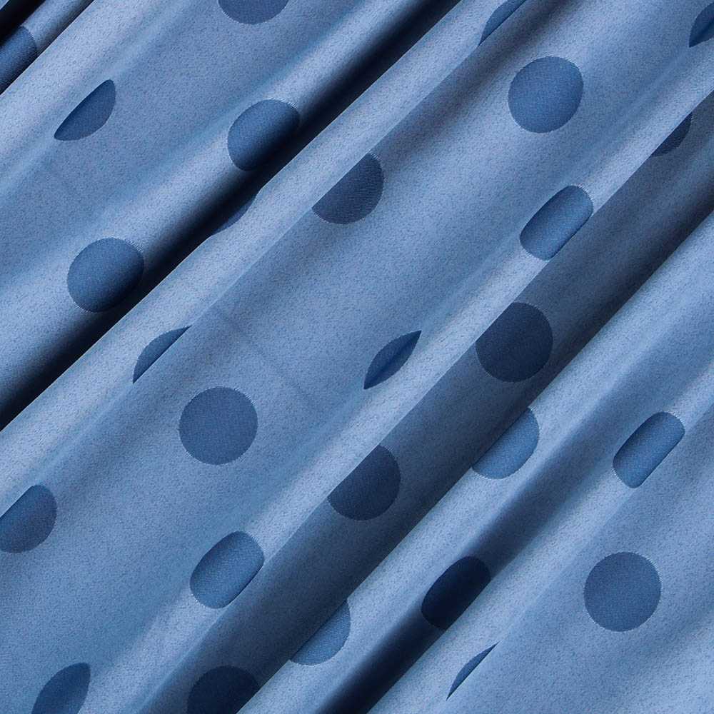 Jacquard Lunares Azul 3cm - Ribes y Casals