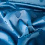 Jacquard Lunares Azul 3cm - Ribes y Casals