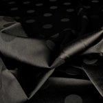 Jacquard Lunares Negro 3cm - Ribes y Casals