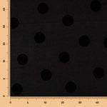 Jacquard Lunares Negro 3cm - Ribes y Casals