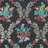 Jacquard Lurex Boquet Negro - Ribes y Casals